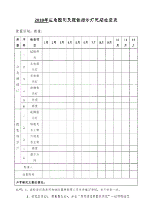 电源与灭蚊灯检查表格的制作