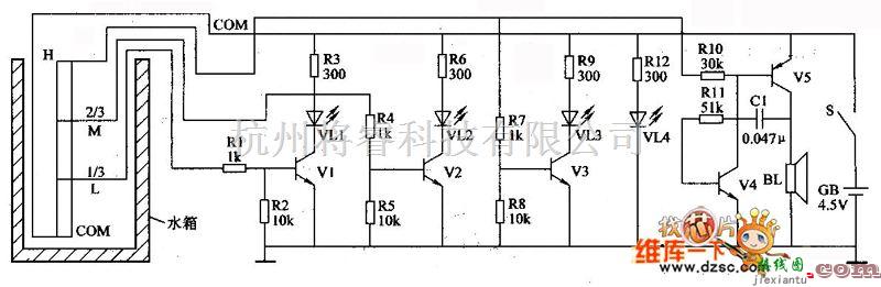 家电模具与液位信号器电路图