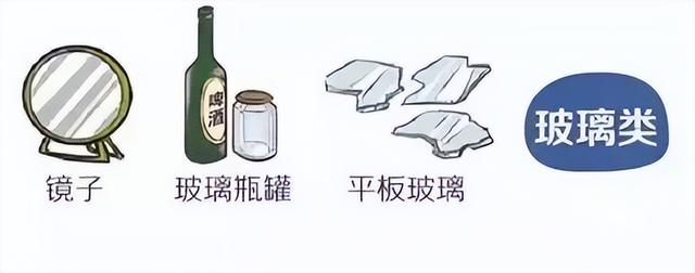 玻璃与废胶分类