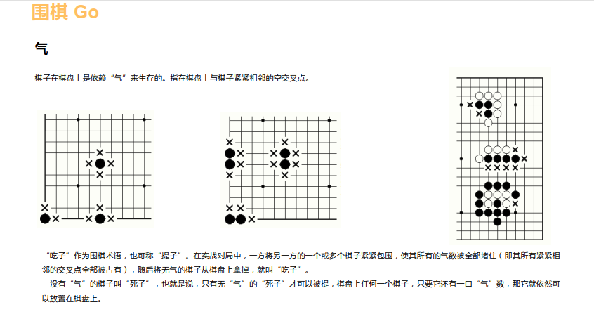 纸张与围棋六种连接方法