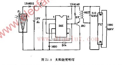 太阳能热水器与调光台灯电路原理分析