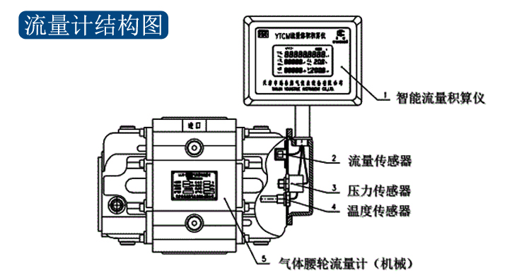 电子塑料与腰轮流量计结构图