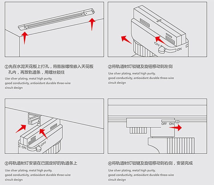 导轨与雾灯应急灯