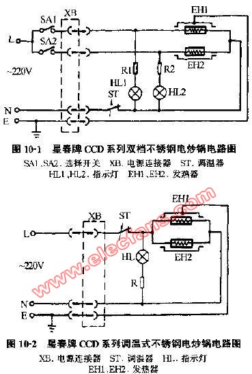 烤箱与热保护器接线图图解法