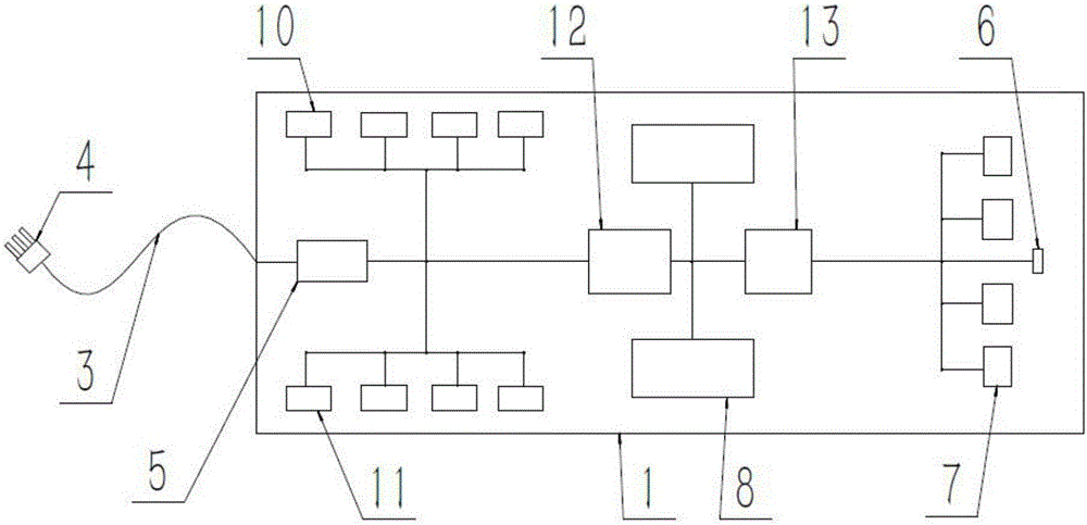 插线板及连接线与液体负离子制取方法