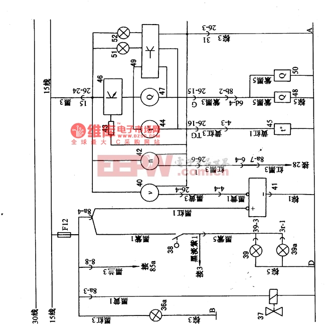 曲轴/凸轮轴与gzy4-1200d2蒸汽熨斗接线盒电路图