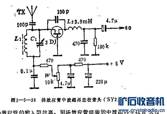 门窗与场效应管直放收音机图