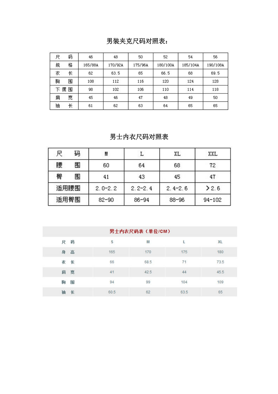 其它摄影器材与男式内衣尺码怎么选择