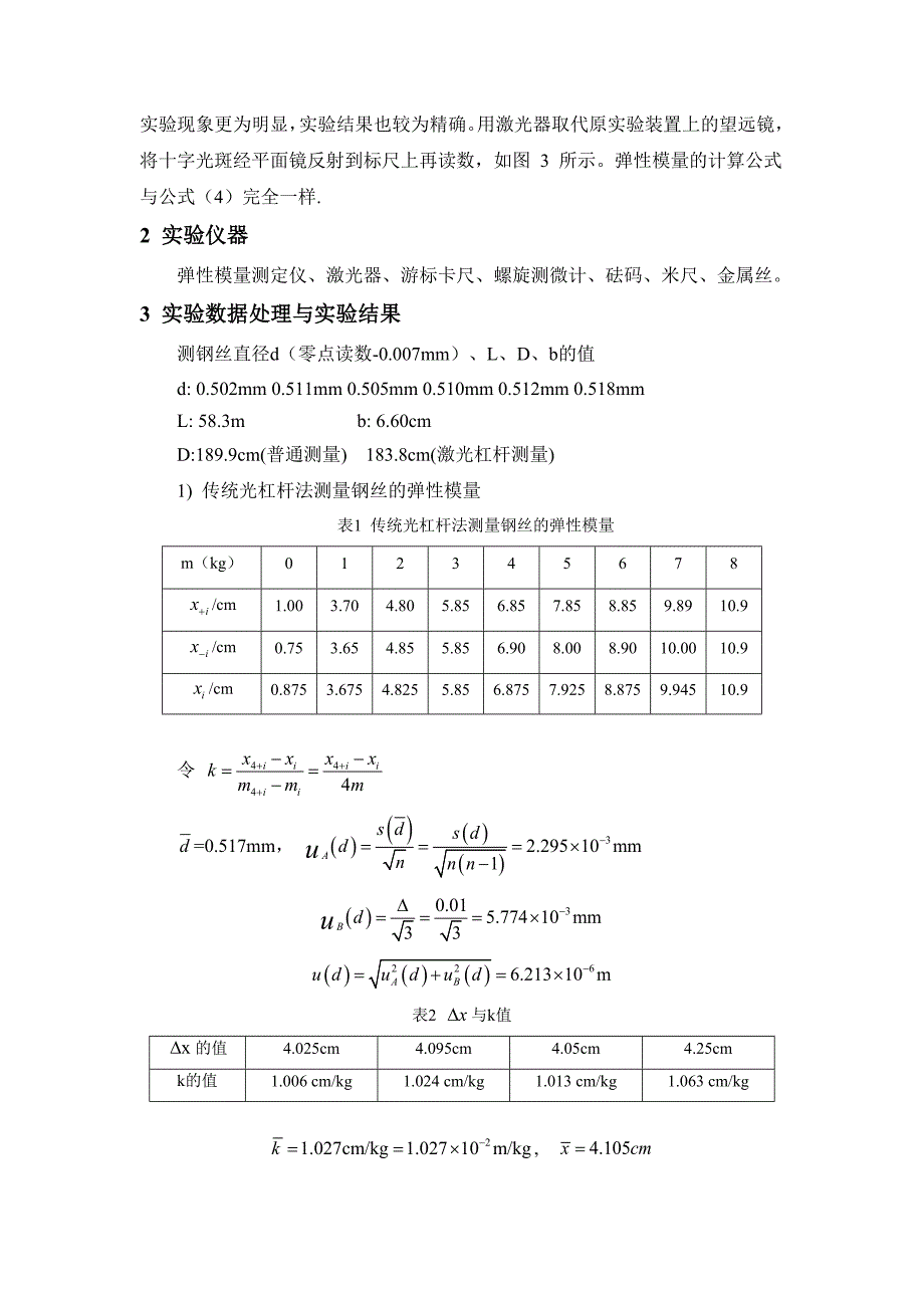 玩具樂器與光纖的彈性模量