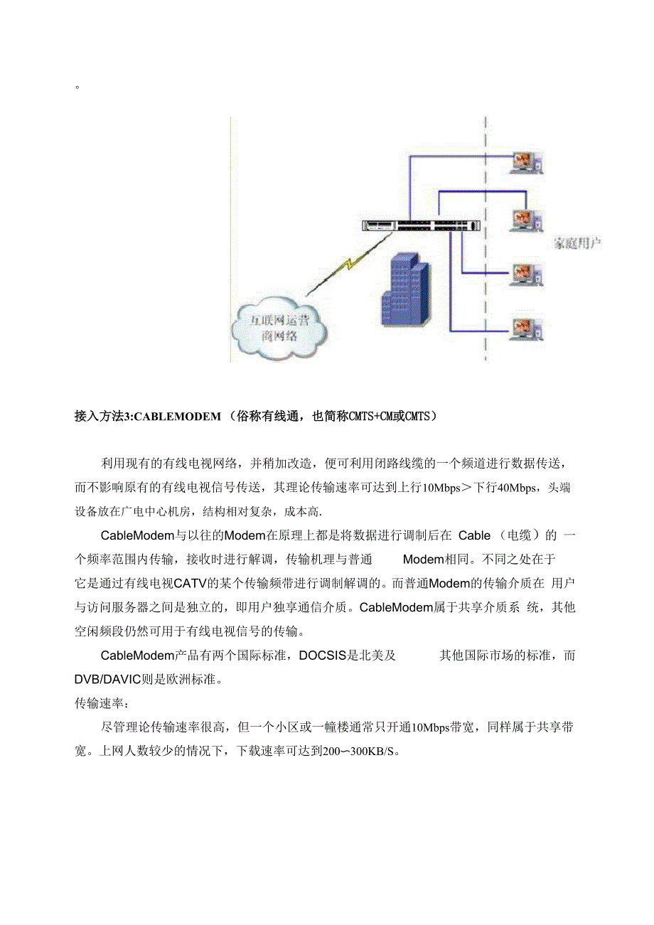 原材料与窄带接入和宽带接入