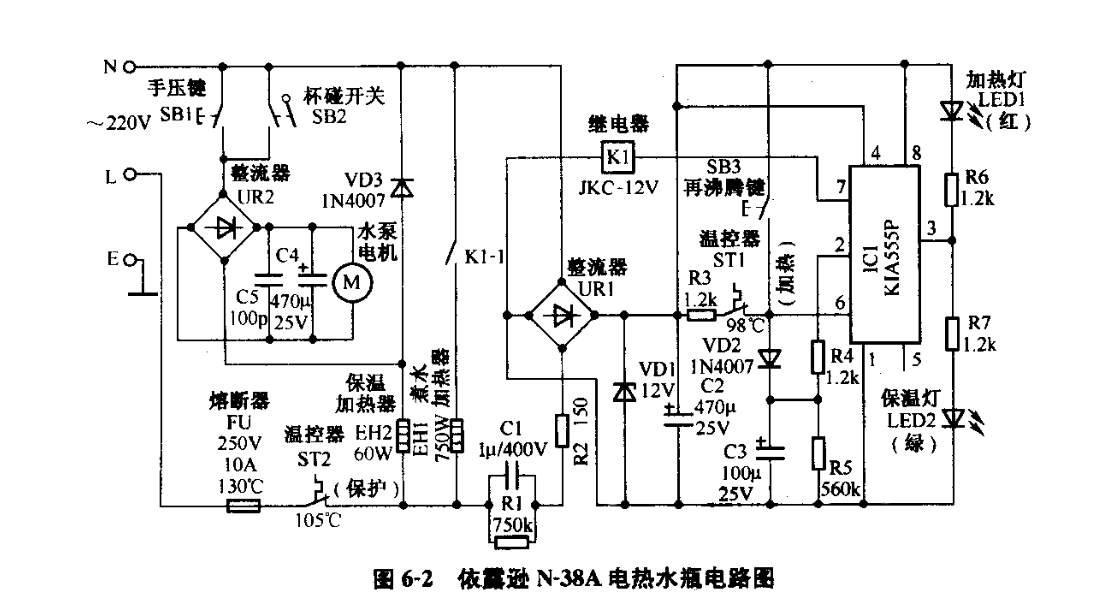 护腿与自动电热水壶控制系统