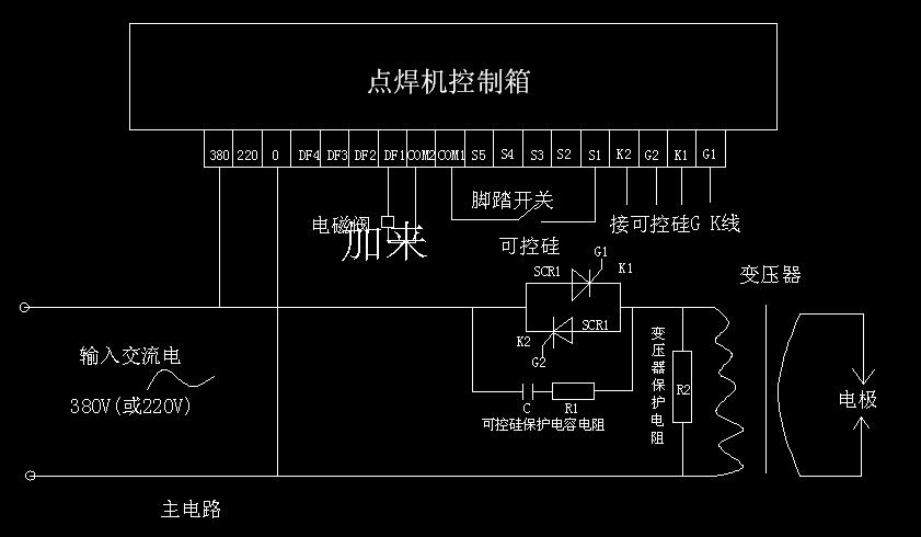 鼠标垫与脉冲点焊机控制器原理图