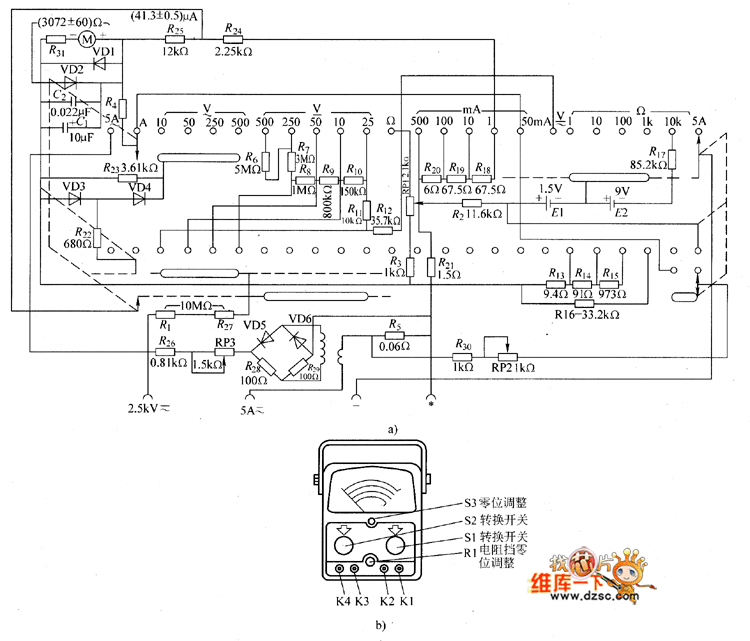 冷藏货车与模拟万用表工作原理