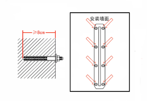 床与水晶与膨胀螺丝怎么固定墙上的