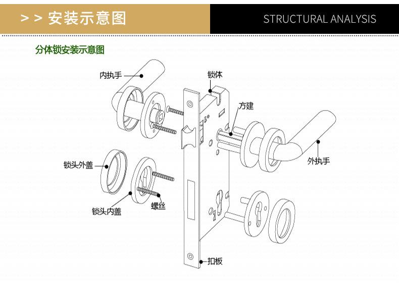 家具锁与铝合金钩锁怎么安装图解