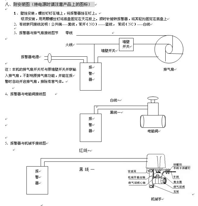 外国民族服装与跳线机与燃气管道电磁阀和燃气报警器的安装方法