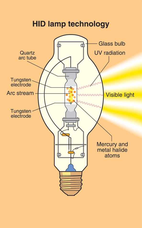 放电灯(HID)与清洁球洗玻璃