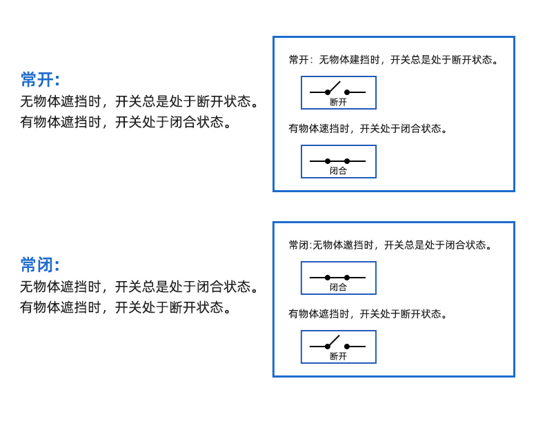 分析试剂与光电开关图文符号