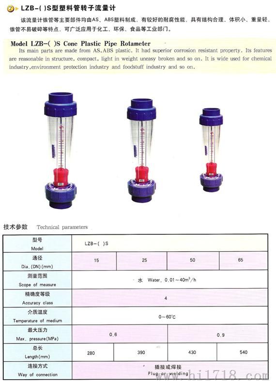 钢笔与塑料流量计种类