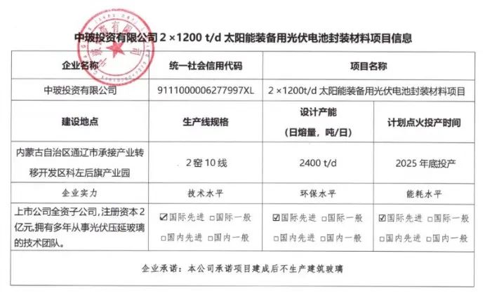 光伏组件原料与荧光增白剂原料生产项目公示