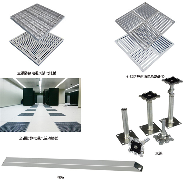 铝塑管与金属防静电地板