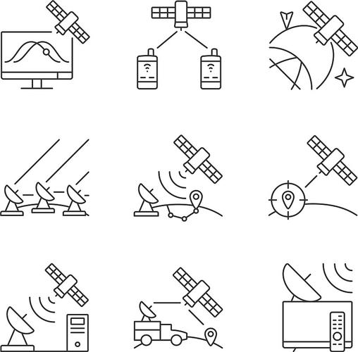 卫星移动通信设备与砧板简笔画图片大全大图