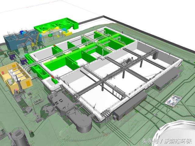 机箱与污水处理厂布置
