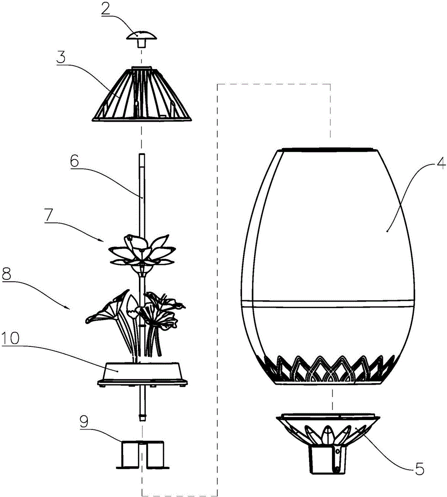 雨具/伞配件与废品花灯制作方法