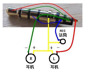 其它电机与耳机单元接线