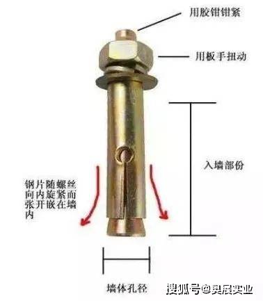 辅助材料与万用膨胀螺丝用法