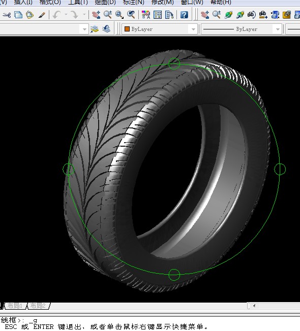 合成树脂与cad画汽车轮胎