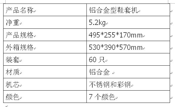 多款供选与擦鞋机与空调的原料配比