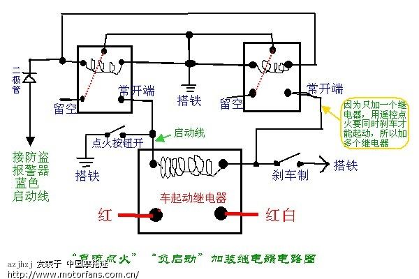 摩托车与cg点火器接线