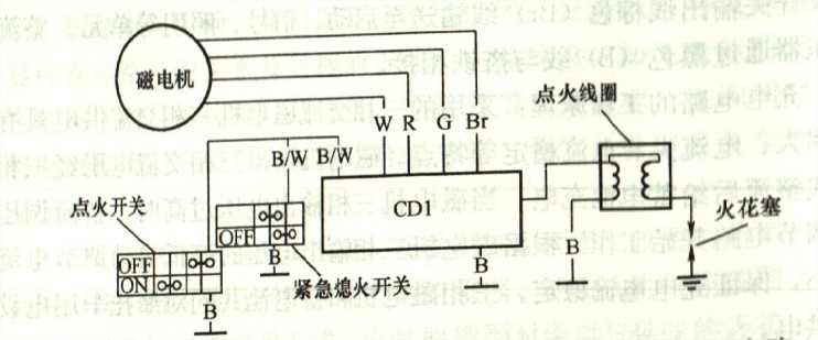 机械门锁与点火器线路怎么接