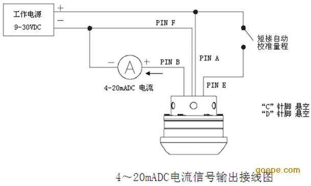 水泥混凝土设备与筒灯与位移传感器的接线图解