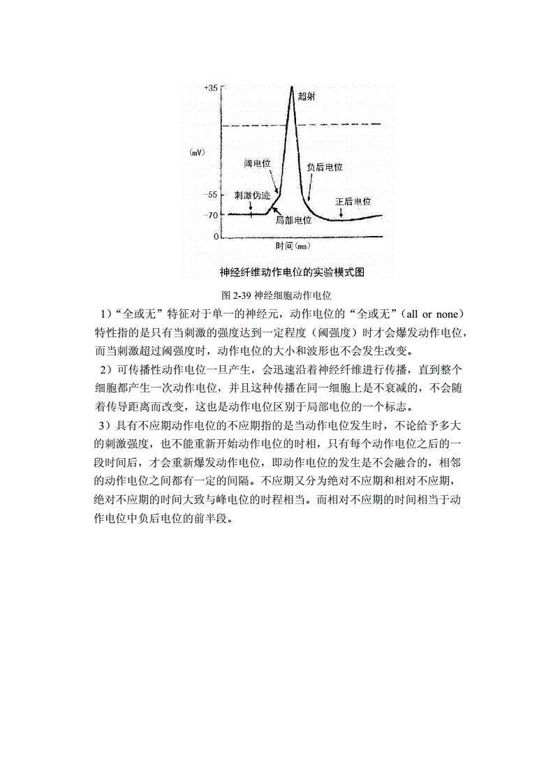 脱水机与动物生理学动作电位的形成机理