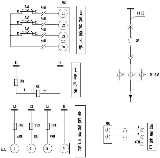电力系统自动化与展示柜电源线接线图