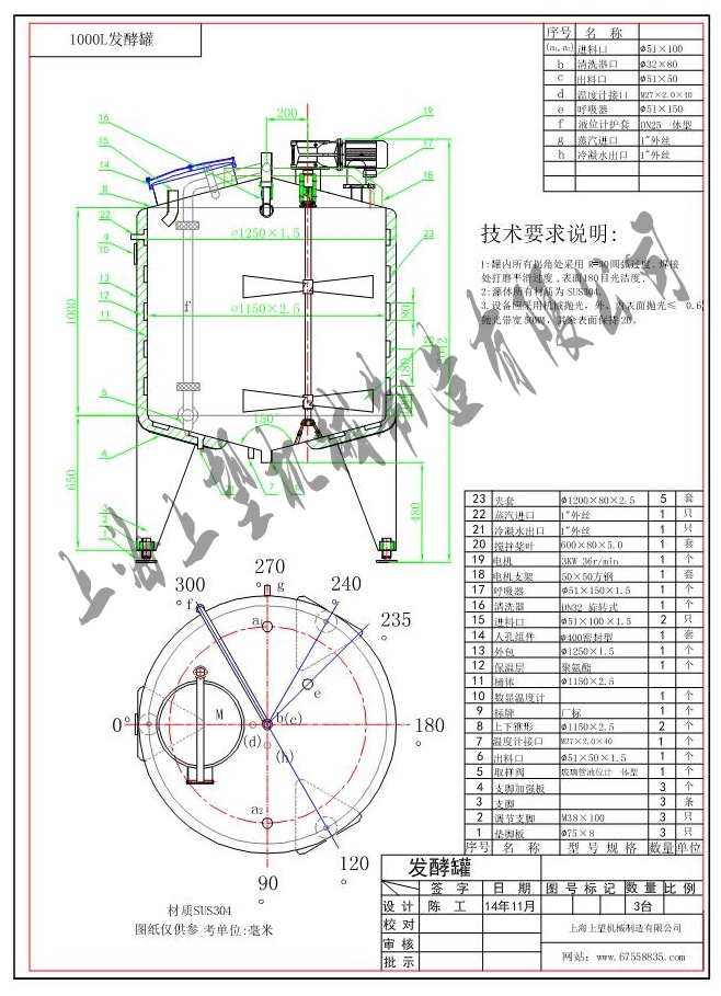 其它新型材料与发酵罐工艺设计