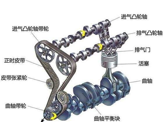 矿物质和微量元素与曲轴与凸轮轴位置一致性进气凸轮轴位置跳动