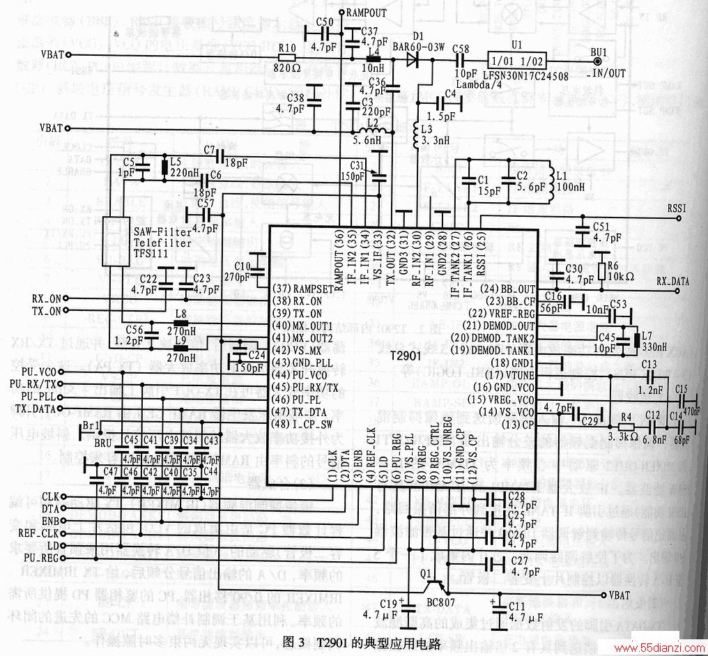 汽车维护工具与收发器电路