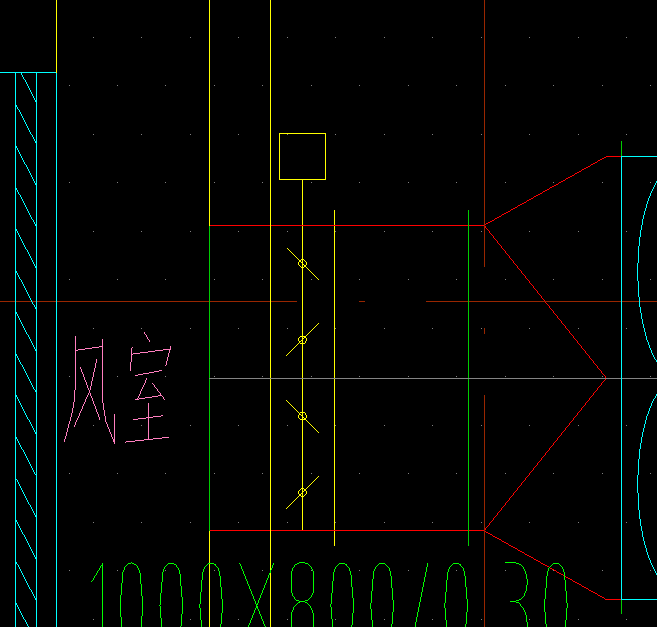 孔明灯与风量调节阀图例