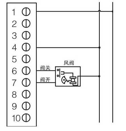 继电器与风量调节阀图例