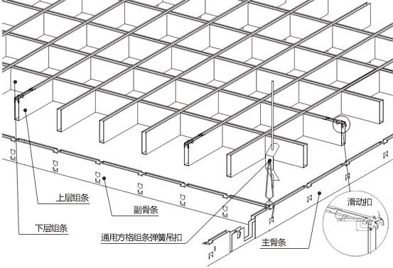 塑料外壳与吊棚格栅工作流程