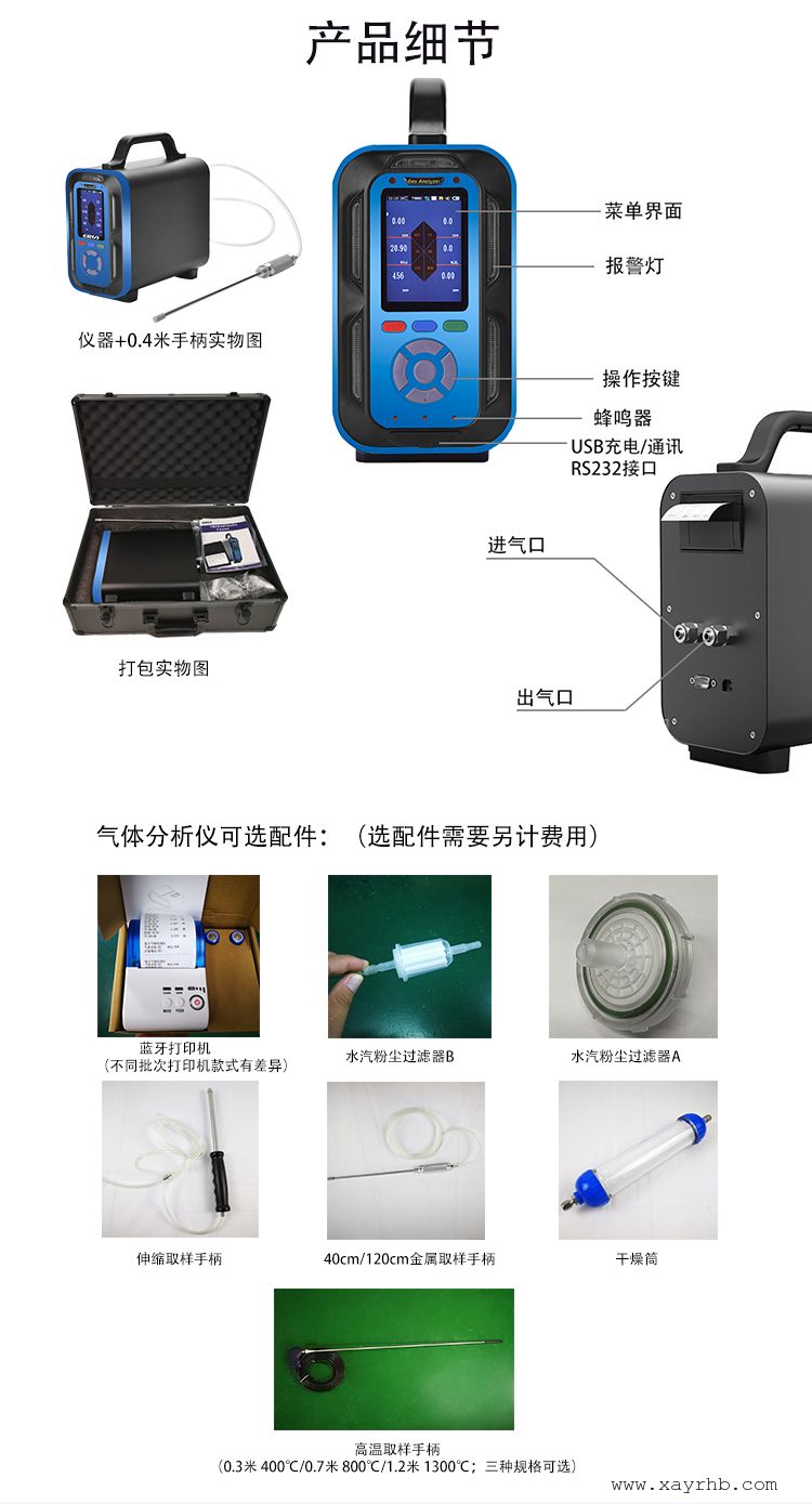 其它气体分析仪与桌面套装与滤袋材质的区别