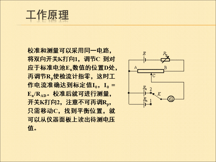 天馈系统与电位差计使用步骤