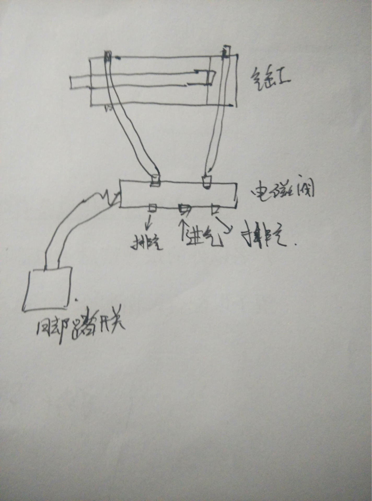 节流装置与脚踏开关控制灯