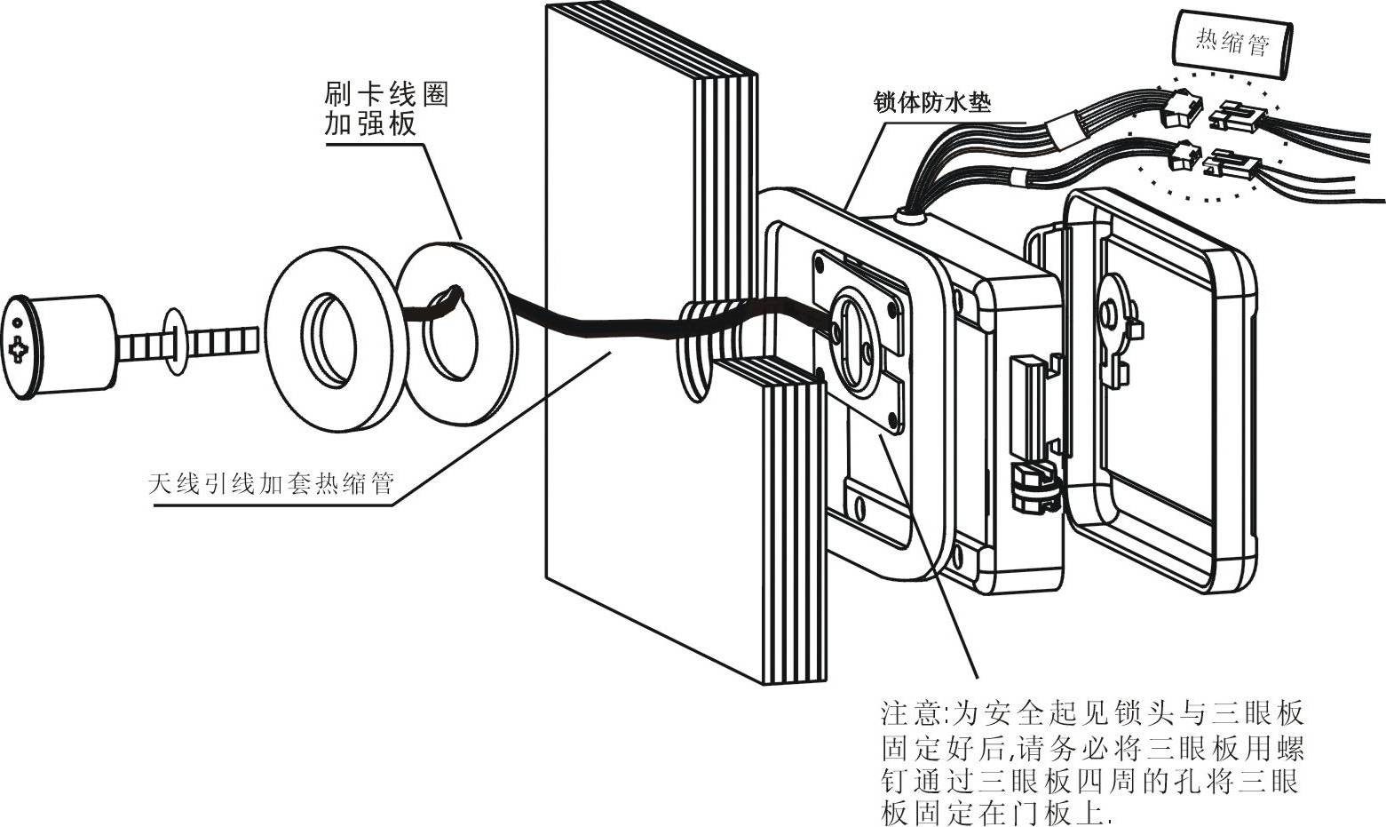 IC卡锁与灯具升降装置