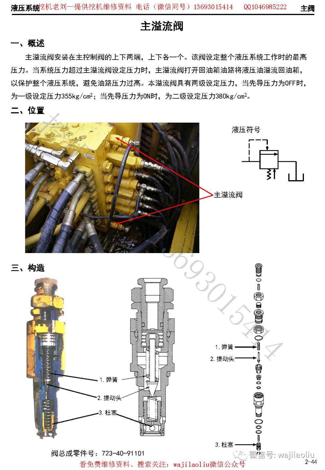 物流台车与挖掘机各个阀的作用