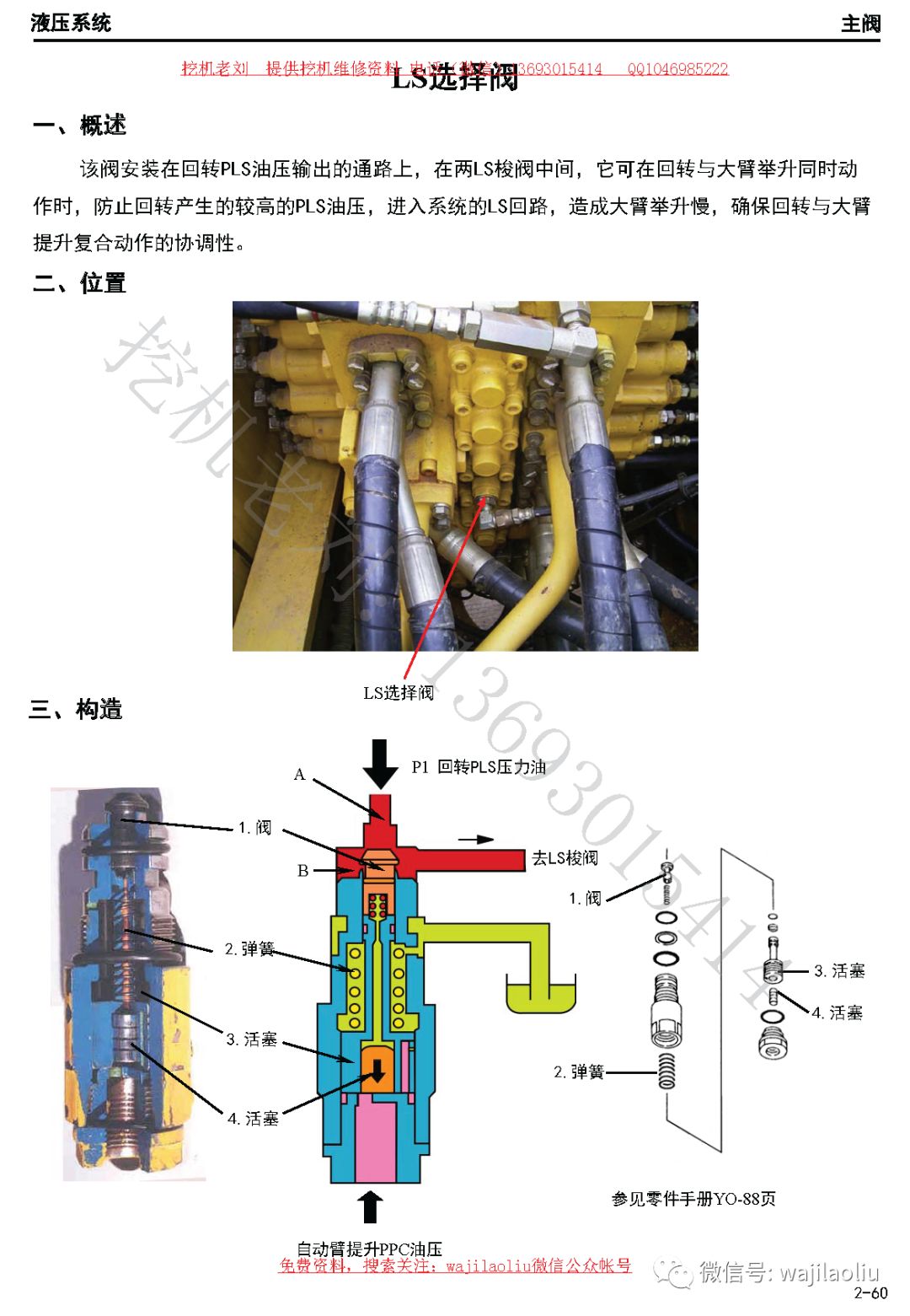 物流台车与挖掘机各个阀的作用