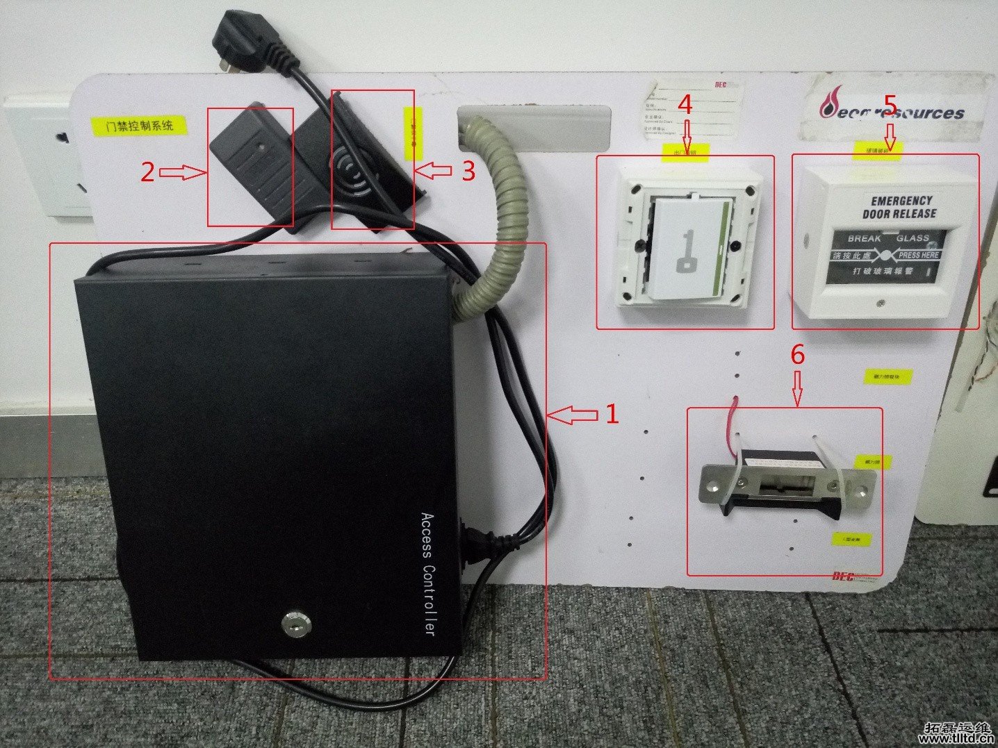 扣具与门禁读卡器没反应